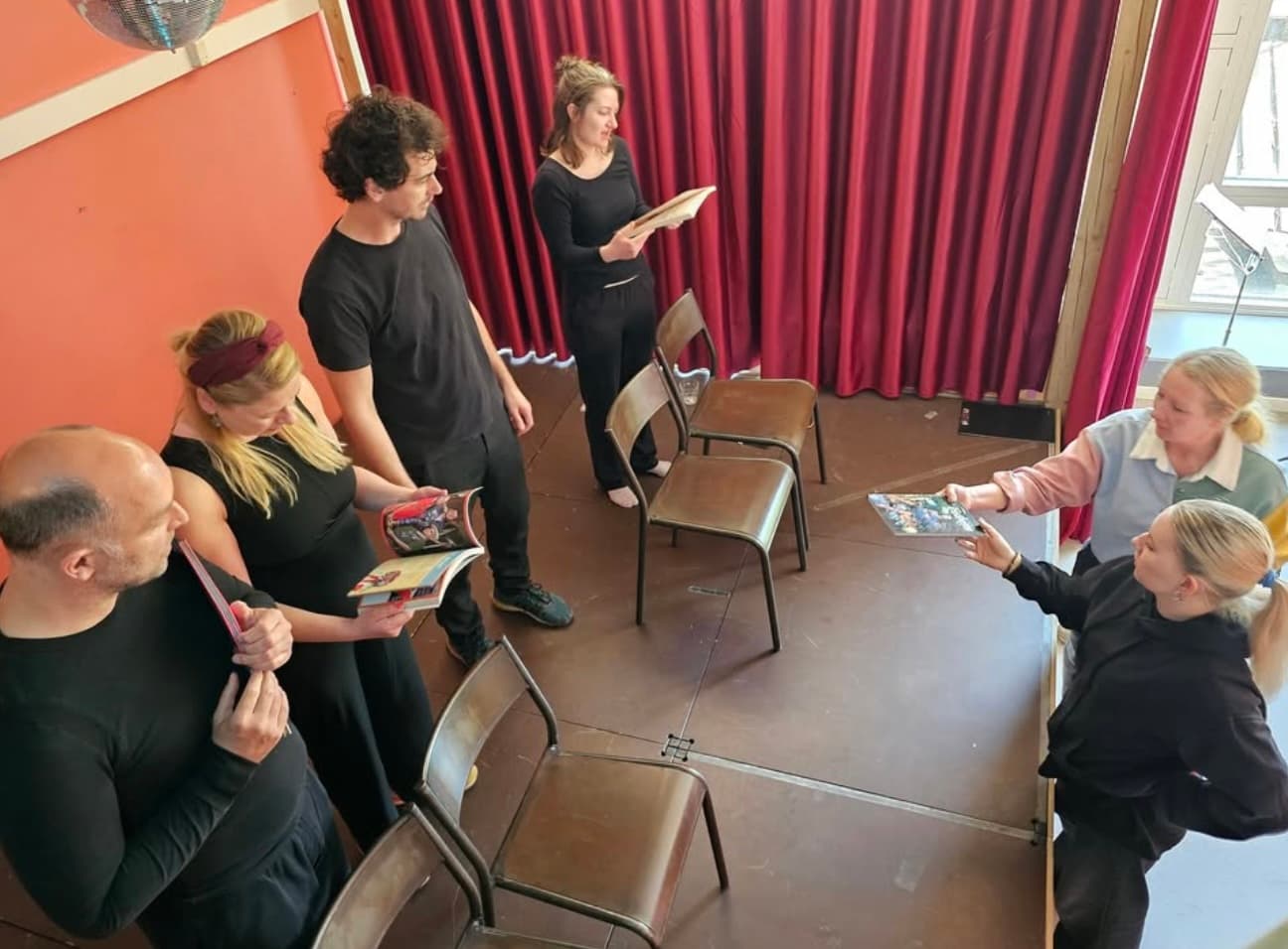 Instagram-billede fra arbejdet i Musen Teater
